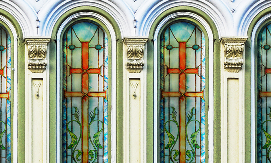 Finestre decorate per chiesa - Mira Glass