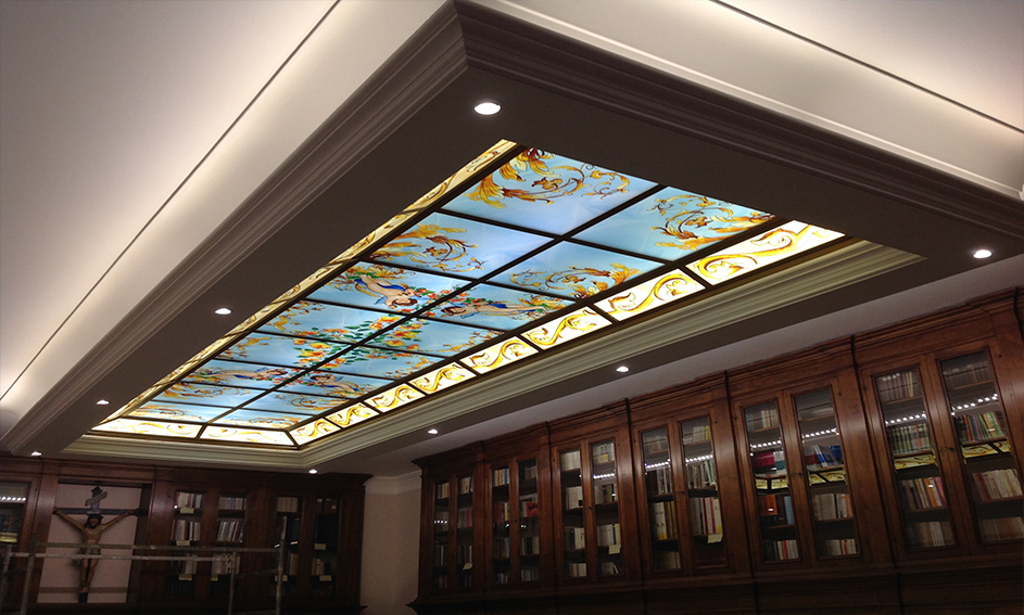 Glass skylights in decorated glass -  Mira Glass